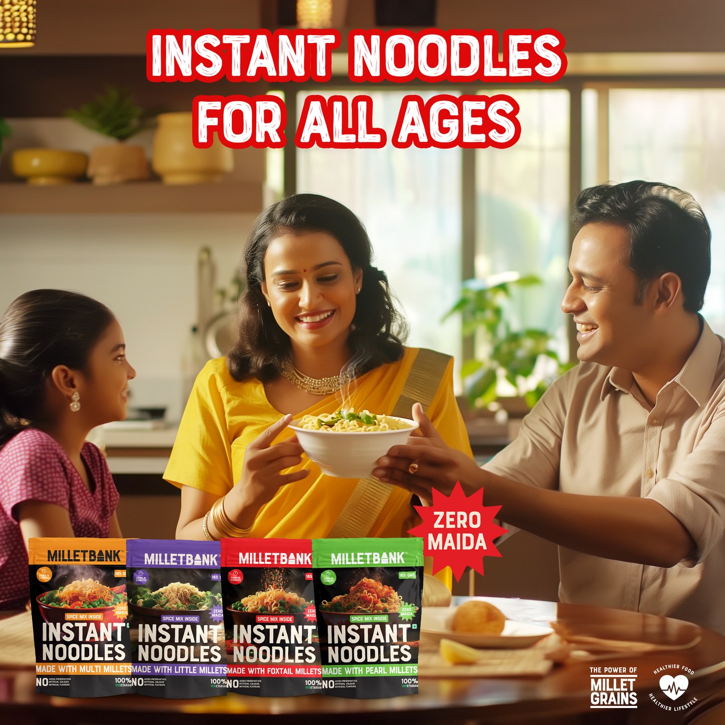 Multimillet Instant Noodles